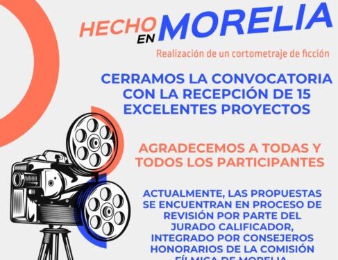Con impulso al talento cinematográfico, cierra convocatoria ‘Hecho en Morelia 2026’