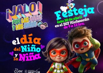 ¡Jalo por las Niñas y Niños! Brincolines, botargas y sorpresas este 30 de abril en el DIF Michoacán