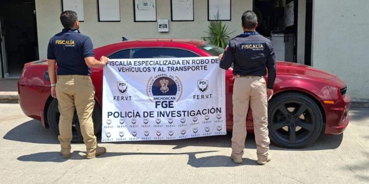 Asegura FGE dos unidades con irregularidades en Tarímbaro