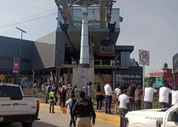 Participa FGE en operativo interinstitucional con motivo de la inauguración del teleférico en Uruapan