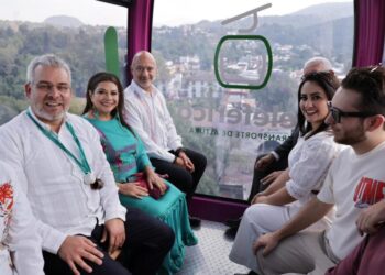 Uruapan vive movilidad de nueva generación a 48 metros de altura