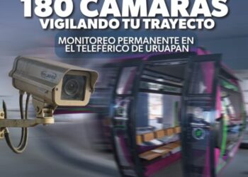 Seguridad en tiempo real: así funcionarán las 180 cámaras del teleférico de Uruapan