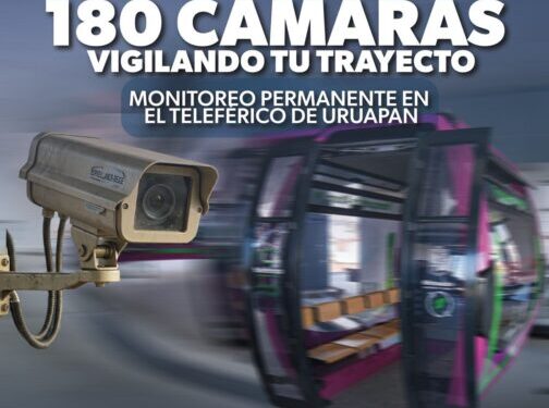 Seguridad en tiempo real: así funcionarán las 180 cámaras del teleférico de Uruapan