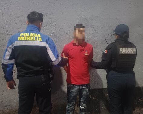 Policía Morelia detiene a sujeto con orden de aprehensión por robo a OXXO