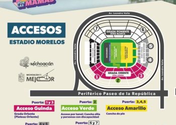 Listos los accesos al Estadio Morelos para el concierto del Buki