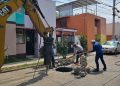Adolfo Torres coordina trabajos de rehabilitación sanitaria en boulevard de Las Primaveras