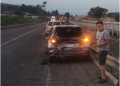 Percance automovilístico en la autopista Siglo XXI