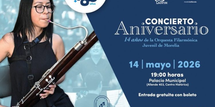Invita SeCultura Morelia a concierto por los 14 años de Laofim