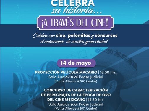 Invita SeCultura Morelia a celebrar el aniversario de la ciudad a través del cine