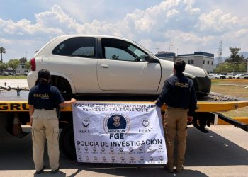 Asegura FGE motocicleta alterada y recupera vehículo con reporte de robo