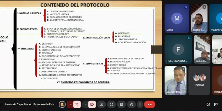 Promueve Carlos Torres Piña profesionalización del personal con capacitación sobre Protocolo de Estambul